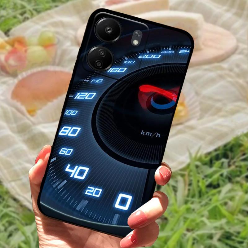 For Redmi 13C 4G Case TPU Silicone Soft Protective Phone Back Cover For Xiaomi Poco C65 Fashion Printing Shockproof Bumper Bags