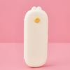 Stationery Pen Box Bunny Shape Design Sealed Snap Closure Large Capacity Pencil Case Food-Grade Silicone Soft Silicone Pen Holder School Supplies