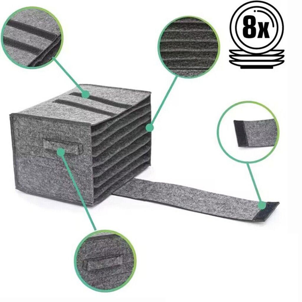 Caravan Plate Holder Tableware Storage Bag For Motorhome Campervan Boat Cupboard