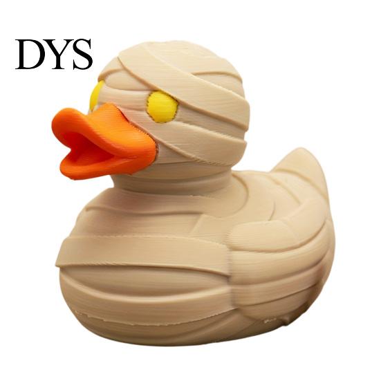 Artistic Desk Ornament Mummy Duck Ornament, Soldier Figurine, Durable PLA Quirky Desktop Accessory Animal Sculpture, for Bookshelf Display