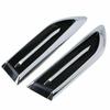 2pcs Universal Car Auto Air Flow Fender Stickers Chrome Side Hood Vent Decals Auto Exterior