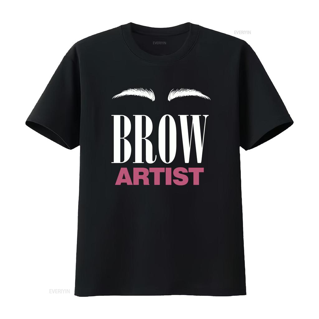 Brow Artist Eyebrow T Shirt Lovers Beauty Cosmetics Estheticians Micro Blading Vintage Washed Graphic Versatile Stretched