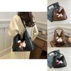 Stylish Large Capacity Fashionable Tote Bag For Daily Use With Cute Dog Cartoon Design