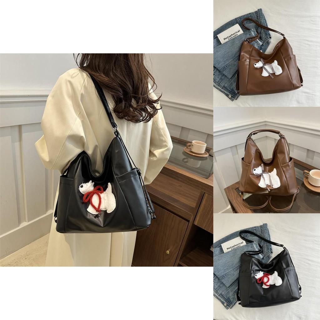 Stylish Large Capacity Fashionable Tote Bag For Daily Use With Cute Dog Cartoon Design