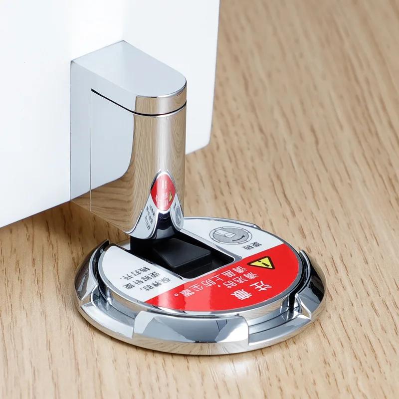 Silná magnetická zarážka dveří Mechanická zarážka dveří Nastavitelný držák dveří Bez průrazu Nálepka Nábytkové kování