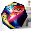Powerpuff Fashionable Automatic Opening/Closing Folding Umbrella. Portable and Foldable, Ideal for Gift, Travel, and Daily Use.