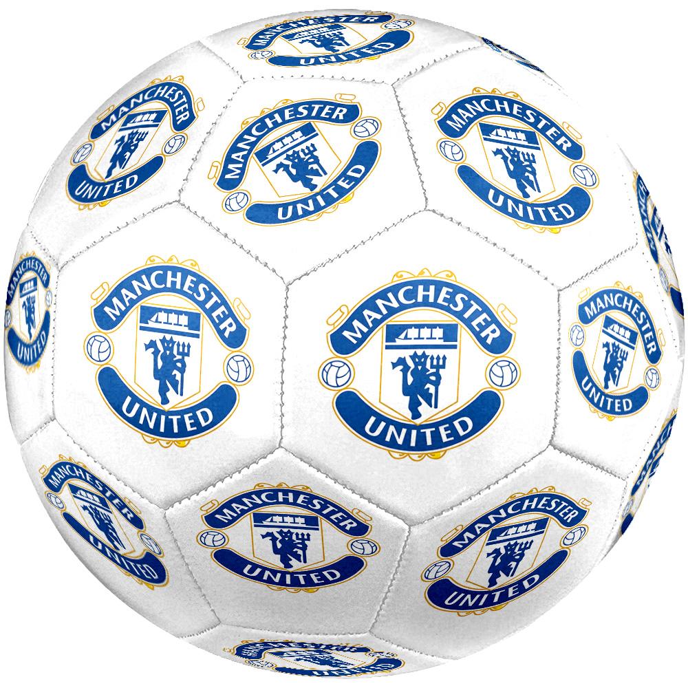 Manchester Crest Size 5 Football Machine Sewn Indoor/Outdoor Training and Matches Ideal for Soccer Enthusiasts Distinctive Home Decor And Party Gift