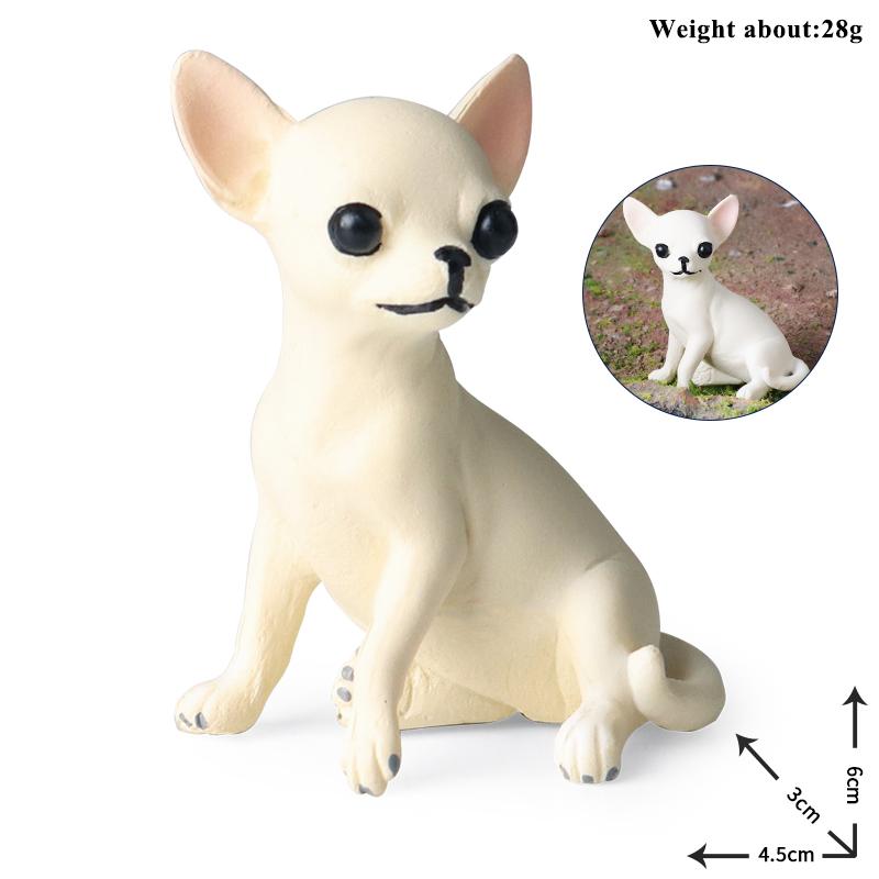 Oenux Kitty Dog Animals Model Action Figure Siamese Husky Pug Rottweiler Puppy Figurines PVC Cute Collection Toy Kids Gift