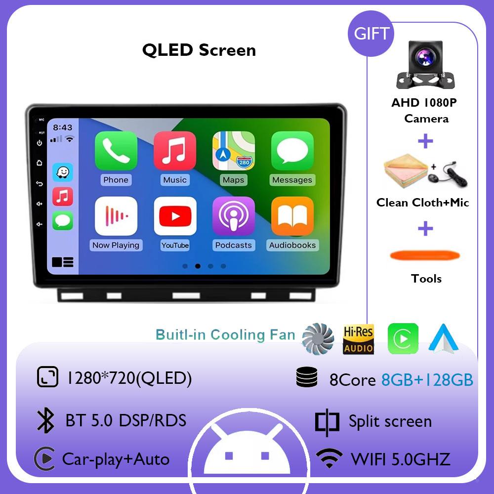 For Renault Clio 5 Lutecia 2019 - 2021 Android 14 Auto Car Radio Multimedia Video Player GPS Navigation Carplay Wifi 360 Camera