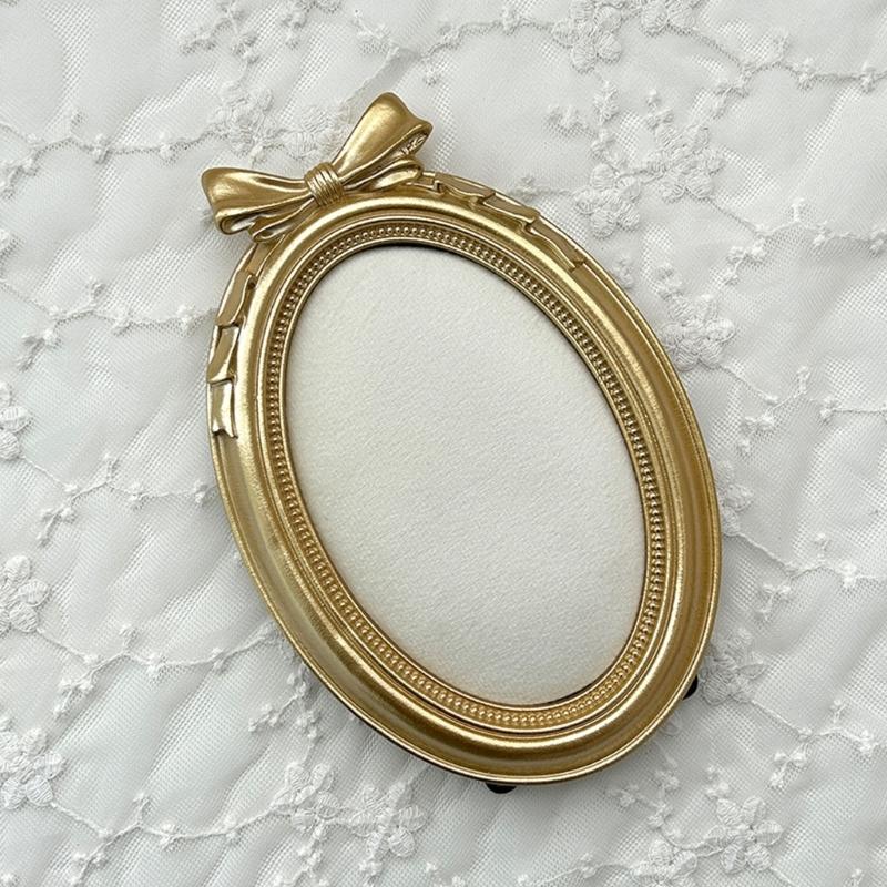 Harz Schmuck Organizer mit weicher Stoffpolsterung Dekorative Schleife Design Geeignet für Ohrring und Halsketten Aufbewahrung