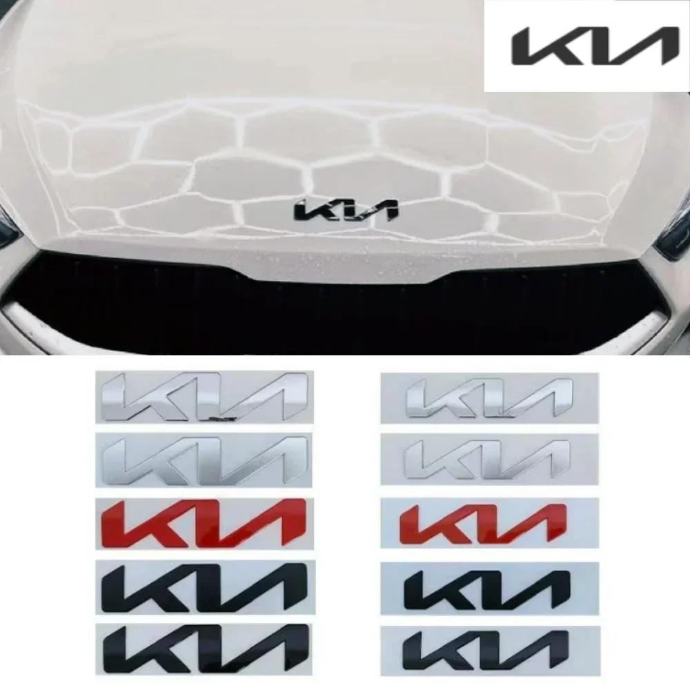 KN ABS Car Front Logo Sticker For New Kia Rear Bumper Tail Door Trunk Sticker Car Rear Emblem Sticker Styling Accessories