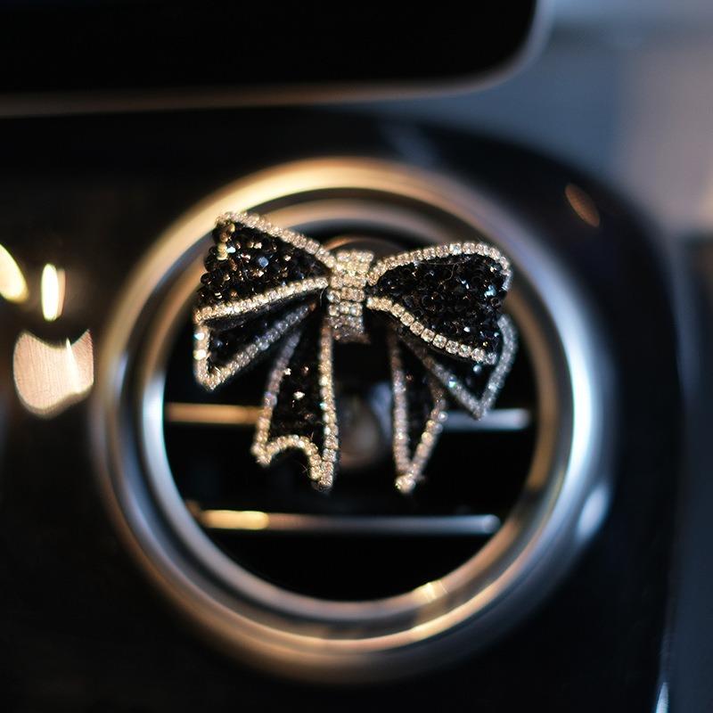 

1/2 шт. Зажим для автомобильного парфюма бант Украшения на воздуховыпускное отверстие Автомобильный кондиционер Воздуховод Персонализированные аксессуары для внутренней отделки