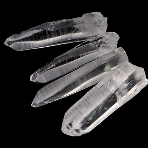 [GOLD STONE] Lemurian Seed Natural Point, Natural Quartz Crystal from Serra De Cabral, Minas Gerais, Brazil, for Purification, 1 Piece