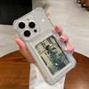 Transparent Card Slot Bag Holder Case For For Iphone 16 15 14 13 12 11 Pro Max Plus 13 Mini 16e Clear Wallet Shockproof Soft Cover