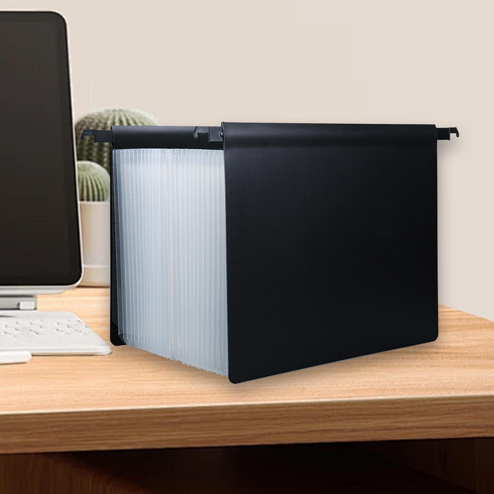 

Efficient Hanging File Folder System with 25 Pockets And Customizable Tags for Paperwork Clear