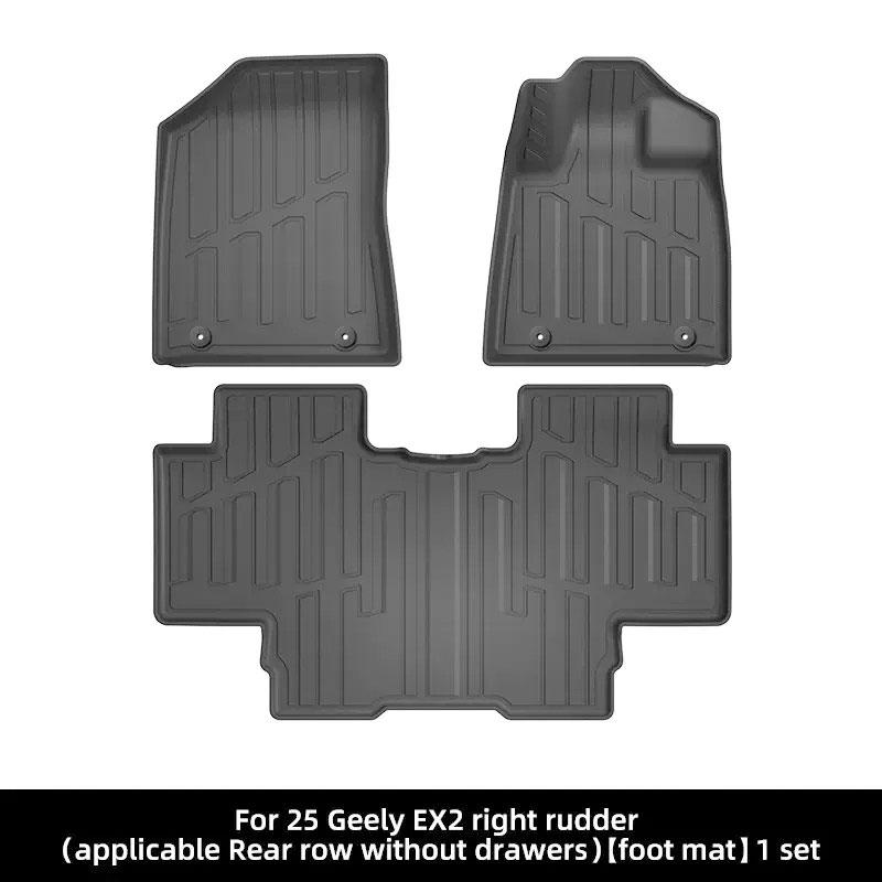 LHD RHD Car Floor Mats For Geely EX2 Xingyuan Proton Emas 5 E22H 2025 2026 Rug TPE Pad Foot Cover Auto Accessories