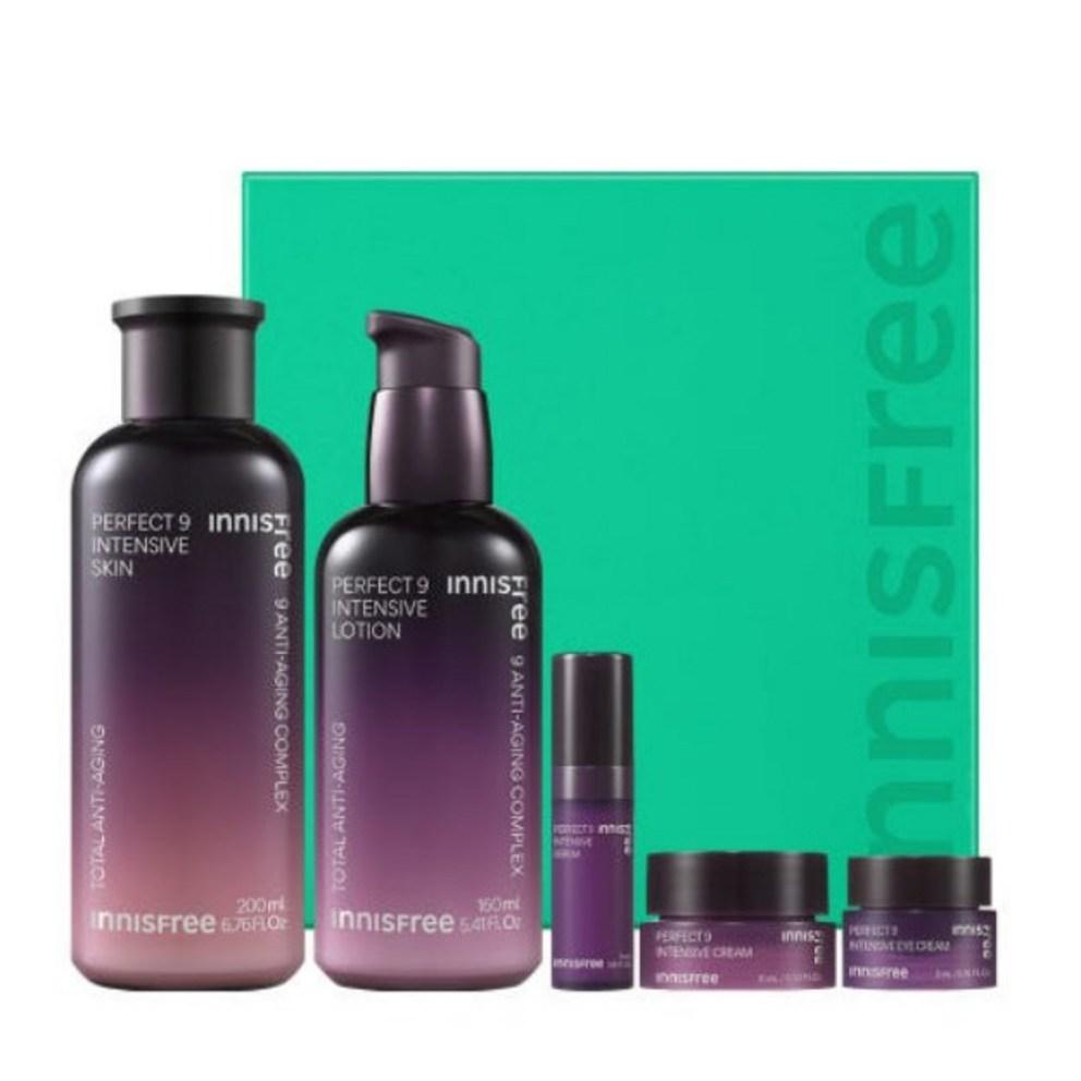 Innisfree Perfect 9 Intensive Skincare Set NEW (Skin + Lotion + Serum + Eye Cream + Cream)