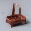 Handwoven Bamboo Retro Snack Basket and Plate for Picnic and Storage