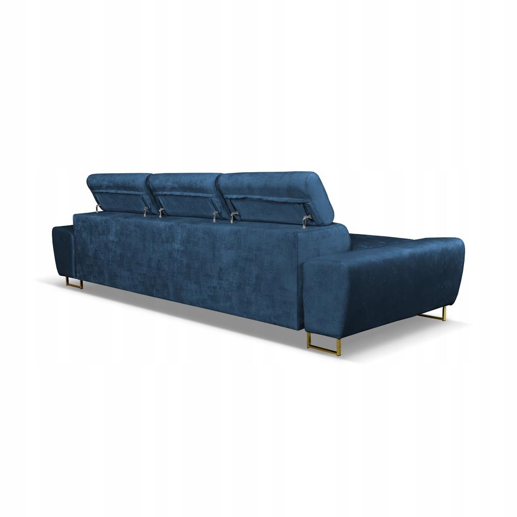 Sofa 3 Seater Sofa Bed with Sofa Bed. Bosso Family Sleeping Furniture Navy Blue Velvet