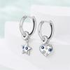 Original 925 Silver Simple Starry Moon Night Zircon Earrings for Women Trending Fashion Jewelry Birthday Gift New In