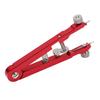 Watch Spring Bar Pliers with Tip Pins Aluminum Alloy V Shape Watch Wrist Band Removal Tool Red