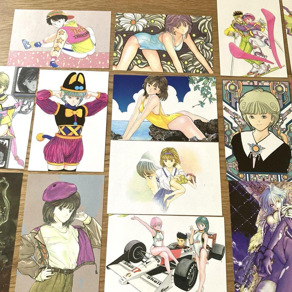 [USED] Masakazu Katsura Postcard Size Illustration Video Girl Wingman DNA Jump