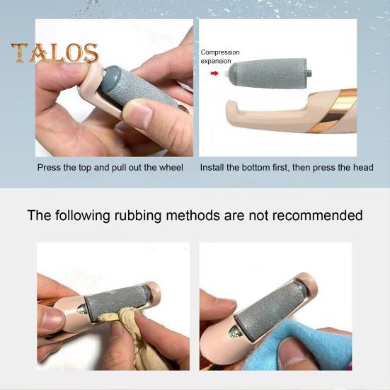 Electric Callus Remover for Feet Rechargeable Pedicure Wand with Coarse Abrasive Particles Cordless Pedicure Tool for Smooth Heels And Skin