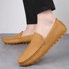 Elegant Versatile Loafers Outdoor Man Flat Bottomed Anti Slip Comfortable Driving Shoes Urban Business Men Leather Shoes