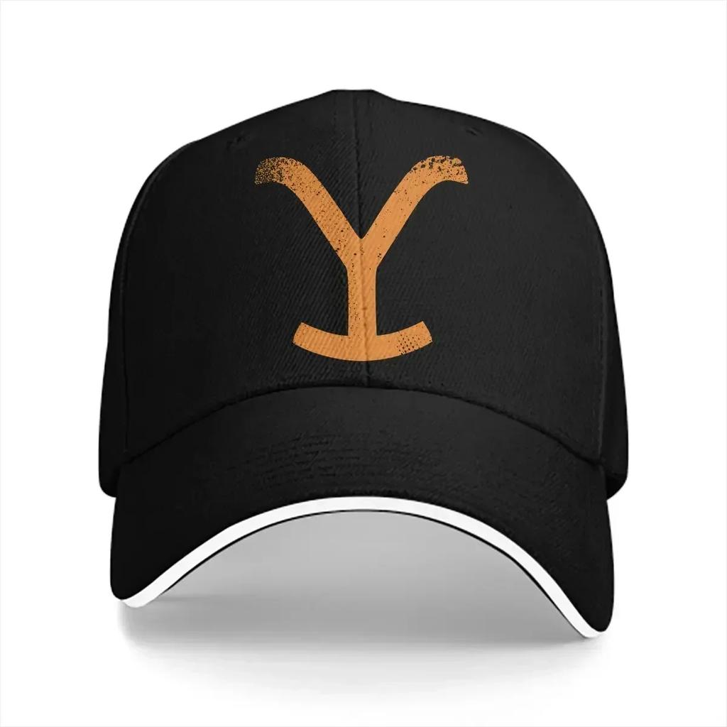 Czapki z daszkiem Dutton Ranch Złote Logo Park Narodowy Yellowstone Kapelusze Przeciwsłoneczne dla Mężczyzn Kobiet