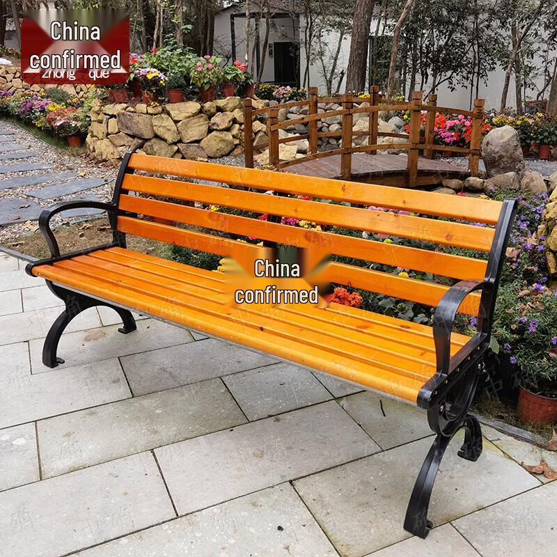 Outdoor Solid Wood Park Bench