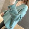 Autumn New Long Sleeve V Neck Women's Knitted Sweater Fashion Casual Loose Solid Winter Sweaters Women Soft Warm Elegant Ladies Knitwear Jumpers 25524