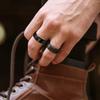 Anello da Uomo alla Moda in Acciaio di Titanio Rotante: Coppia Europea e Americana & Stile Matrimoniale