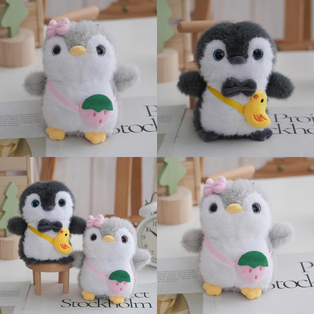 Cute Penguin Plush Toy Bag Charm With Detachable Hook For Travel And Gifts
