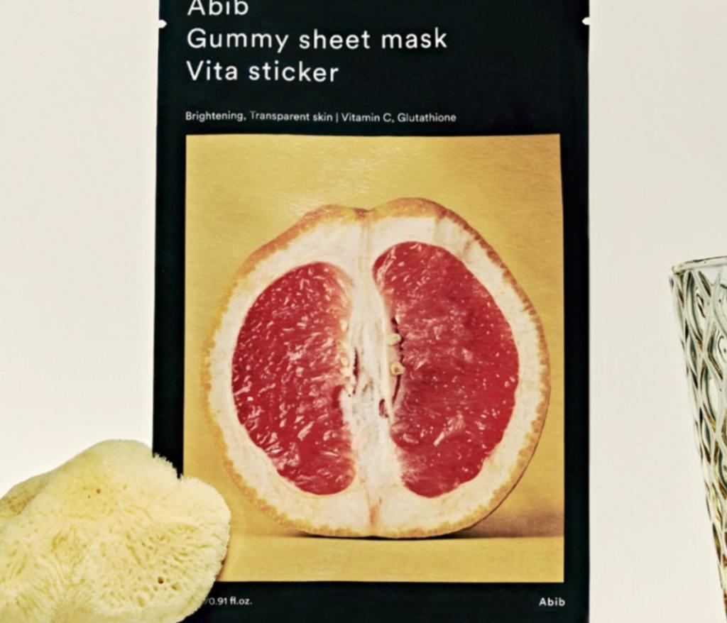 Abib Gummy Sheet Mask Vita Sticker Brightening Revitalizing 27ml 10 Sheets Korean Skincare Sheet Mask