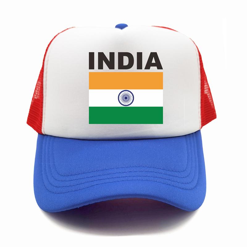 India Flag Trucker Cap Summer Unisex Cool Country Hat Baseball Caps Unisex Outdoor Mesh Net Caps