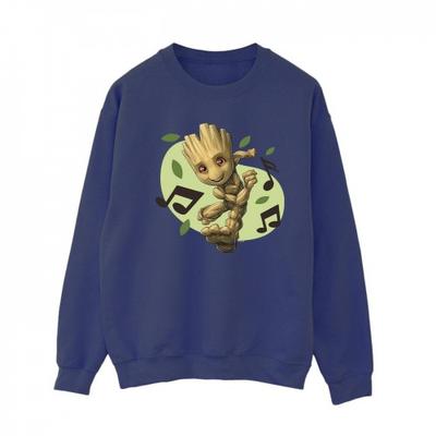 Womens/Ladies Guardians Of The Galaxy Groot Musical Notes Sweatshirt