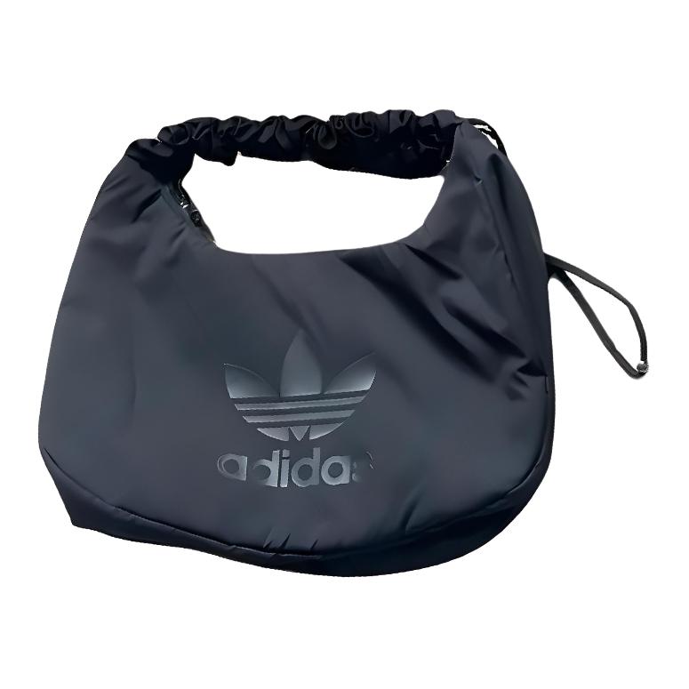 New Adidas Canvas Bag Cloud Bag Handbag Shoulder Bag Medium Size Women's Black JP0145
