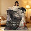 Anime V-Vampire H-Hunter D-D Throw High-Density Short Plush Blanket Soft Skin-Friendly for Sofa Nap Air-Conditioned Room