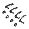 4 Pcs Outside Exterior Door Handle Set 82651 2H000 Glossy Black Outer Door Handles with Front Key Hole