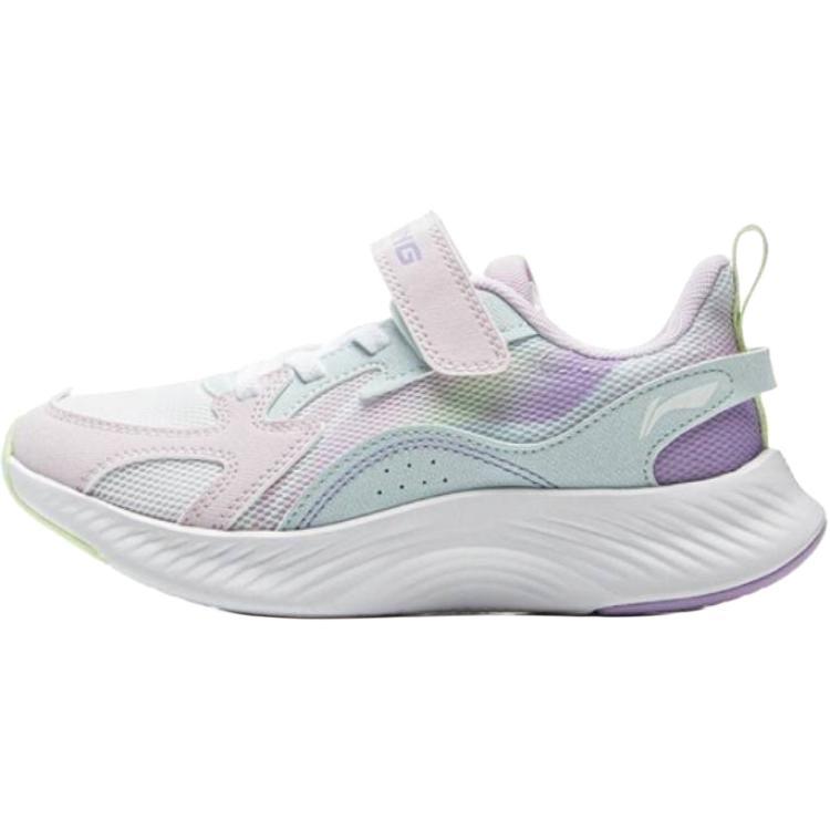 

Li Ning Детская спортивная серия лайфстайл Мягкие Удобные Амортизирующие Прочные Поддерживающие Низкие Повседневные Кроссовки Детские кроссовки Розовый Синий YKNV004-2 28