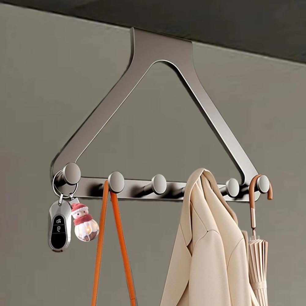 Rustproof Triangle Door Hook Stable Door Back Clothes Hook Clothes Coat Storage Hook Closet