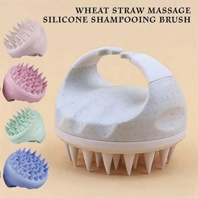 Shampoo Head Scalp Massage Brush Silicone Soft Skin Friendly Hair Washing Massager Comb SPA Massage Brush Beauty Hair Tool