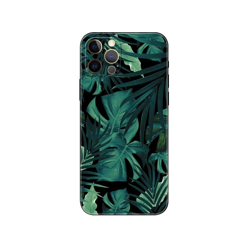 Green plant telefonfodral för iPhone Samsung Galaxy Redmi Xiaomi Oppo OnePlus Note SA 7 8 9 10 11 12 13 14 20 21 22 23 53 54 Pro Max Plus Ultra TPU Soft