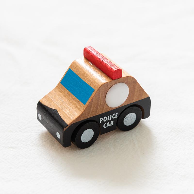 Kids Mini Wooden Cars Truck Aircraft Model Toy Montessori Wooden Education Colorful Vehicle Toys Simulation Cars Decoration Gift