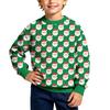 Boys Girls Christmas Print Crewneck Pullover Sweatshirt Casual Comfortable Athletic Top for Holiday