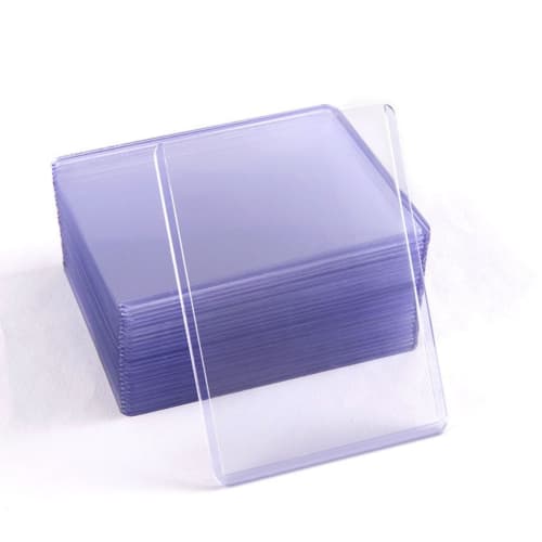 [50-Pack] Top Loader Card Loader for Yu-Gi-Oh! and Pokemon Cards, Protective Storage Case, Clear Hard Card Case, Trading Card UV Protection, Sleeves,