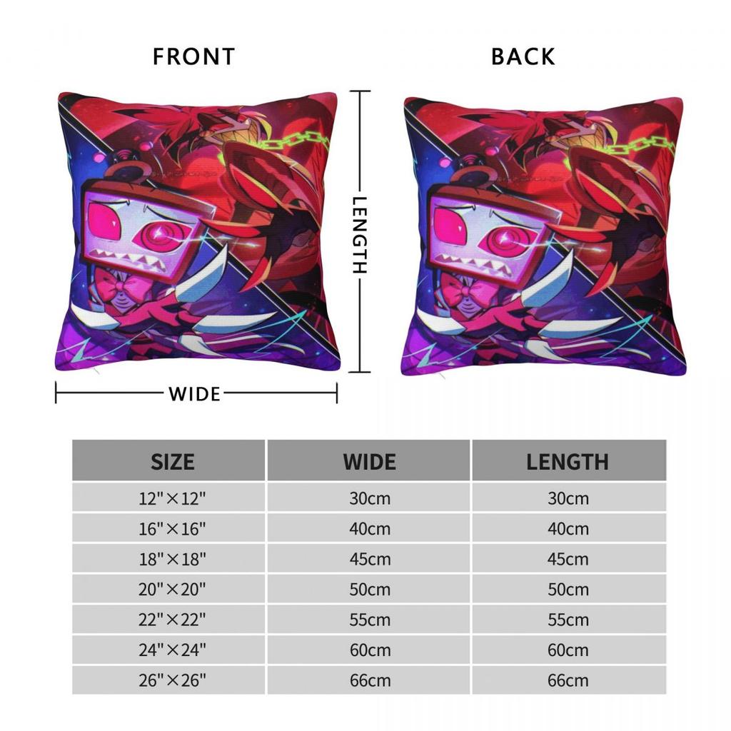 New Style Bedroom Hazbines Hoteles Alastor Vox 2Decoration Pillowcase Accessories Pillow Covers Zippered Multi Size
