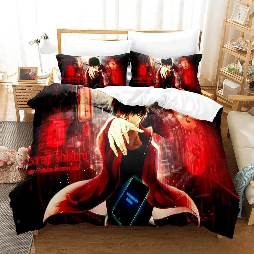 Kagerou Project Bedding Set Cartoon Anime Three-piece Set Adult Kid Bedroom Duvet Cover Sets 3D Kawaii Impression Textile