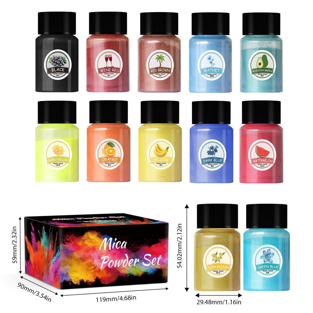 20ml Bottle Pearlescent Powder DIY Crystal Glue Slime Filling Mermaid Mica Powder