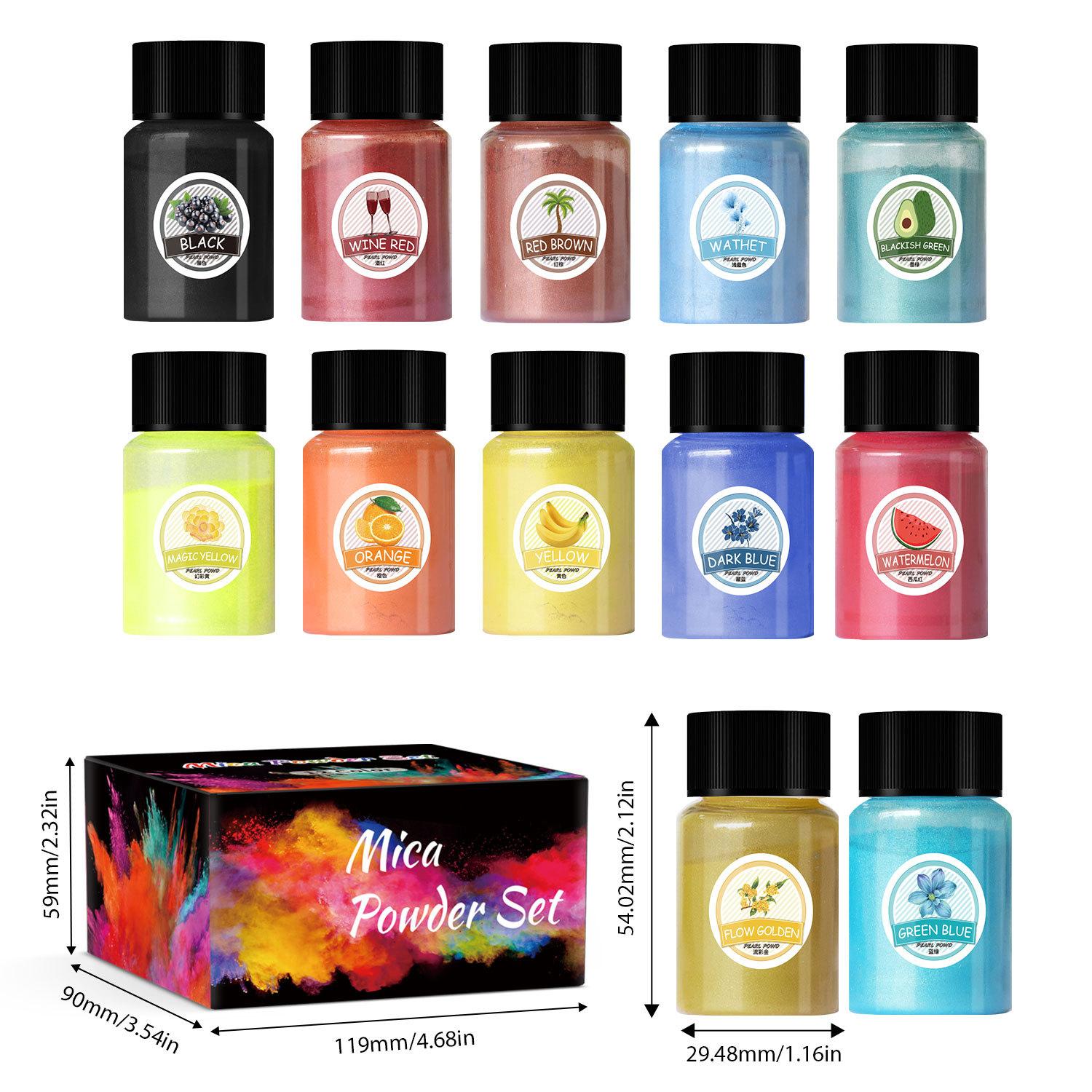 20ml Bottle Pearlescent Powder DIY Crystal Glue Slime Filling Mermaid Mica Powder 20ml